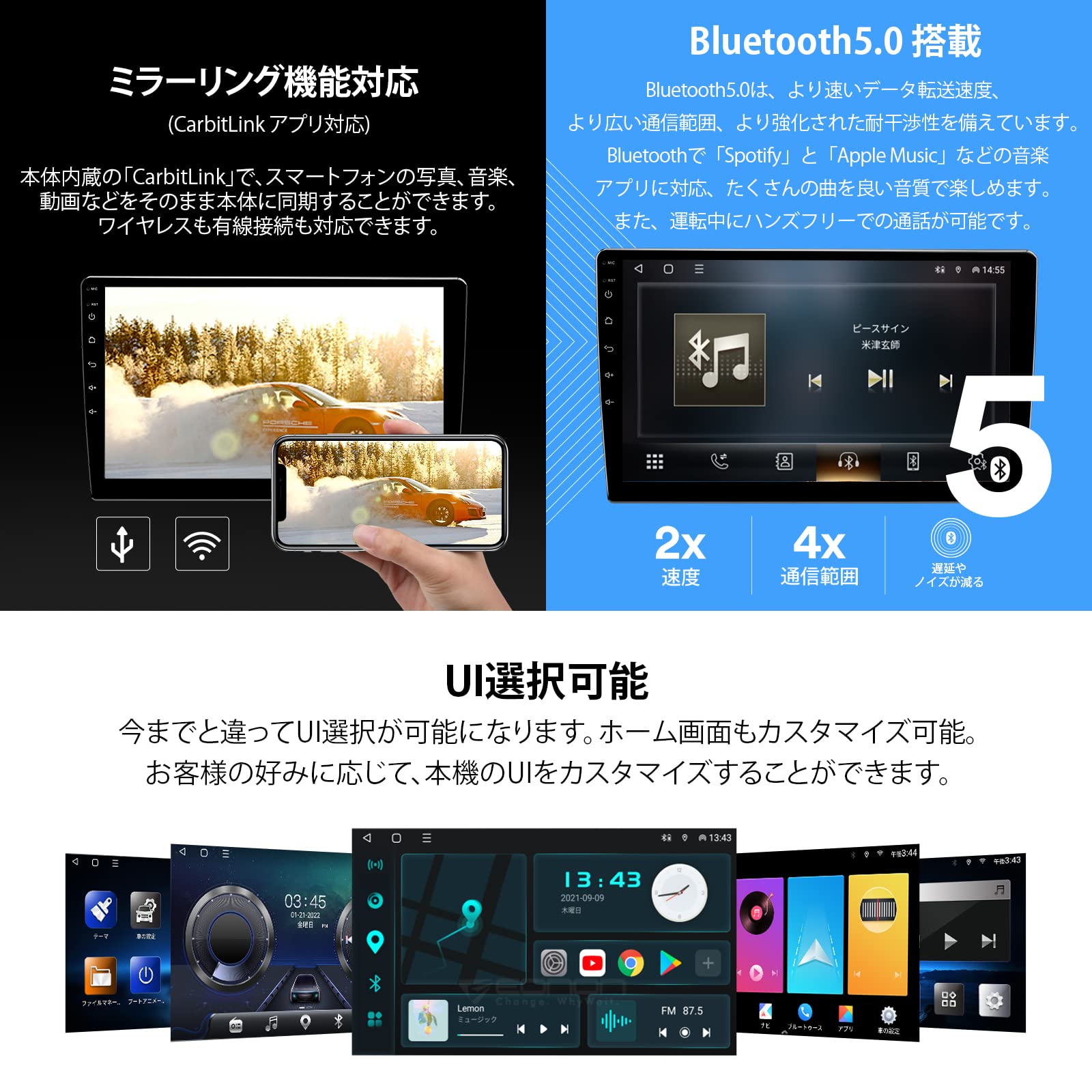 Amazon.co.jp: EONON GA2193K Car Navigation System, Android